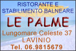 Stabilimento balneare - Ristorante Le Palme - Lungomare Celeste - Lavinio - Anzio (RM)